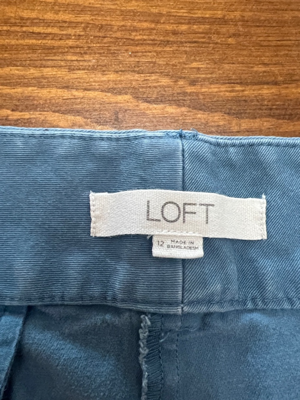 LOFT Cotton Shorts - Slate Blue - Picture 4 of 6